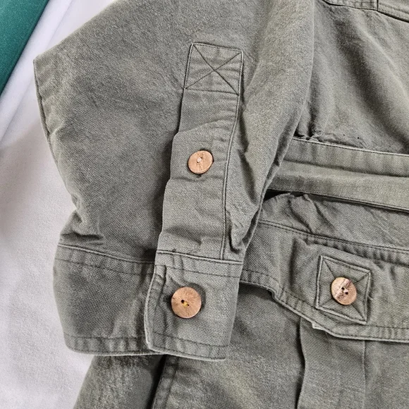 Vintage Orvis Men's Travel Norfolk Safari belted Bush Jacket Coat XXL Fishing - Picture 7 of 12